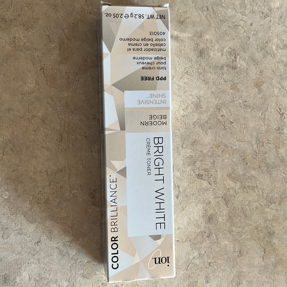 modern beige cream hair toner